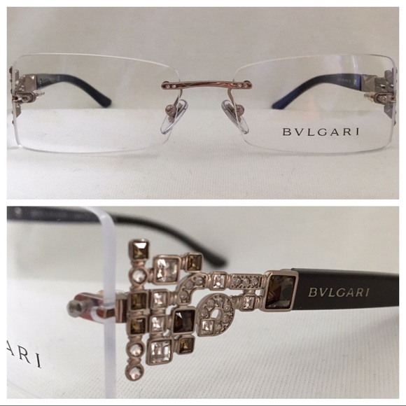 bvlgari rimless frames